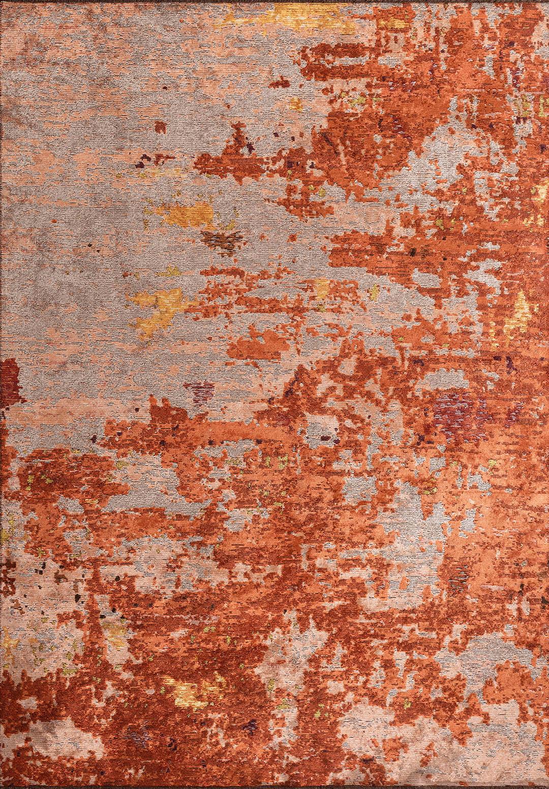SERENITY CREAM - TERRA - RUST - YELLOW - CHERRY - DARK BROWN RUG