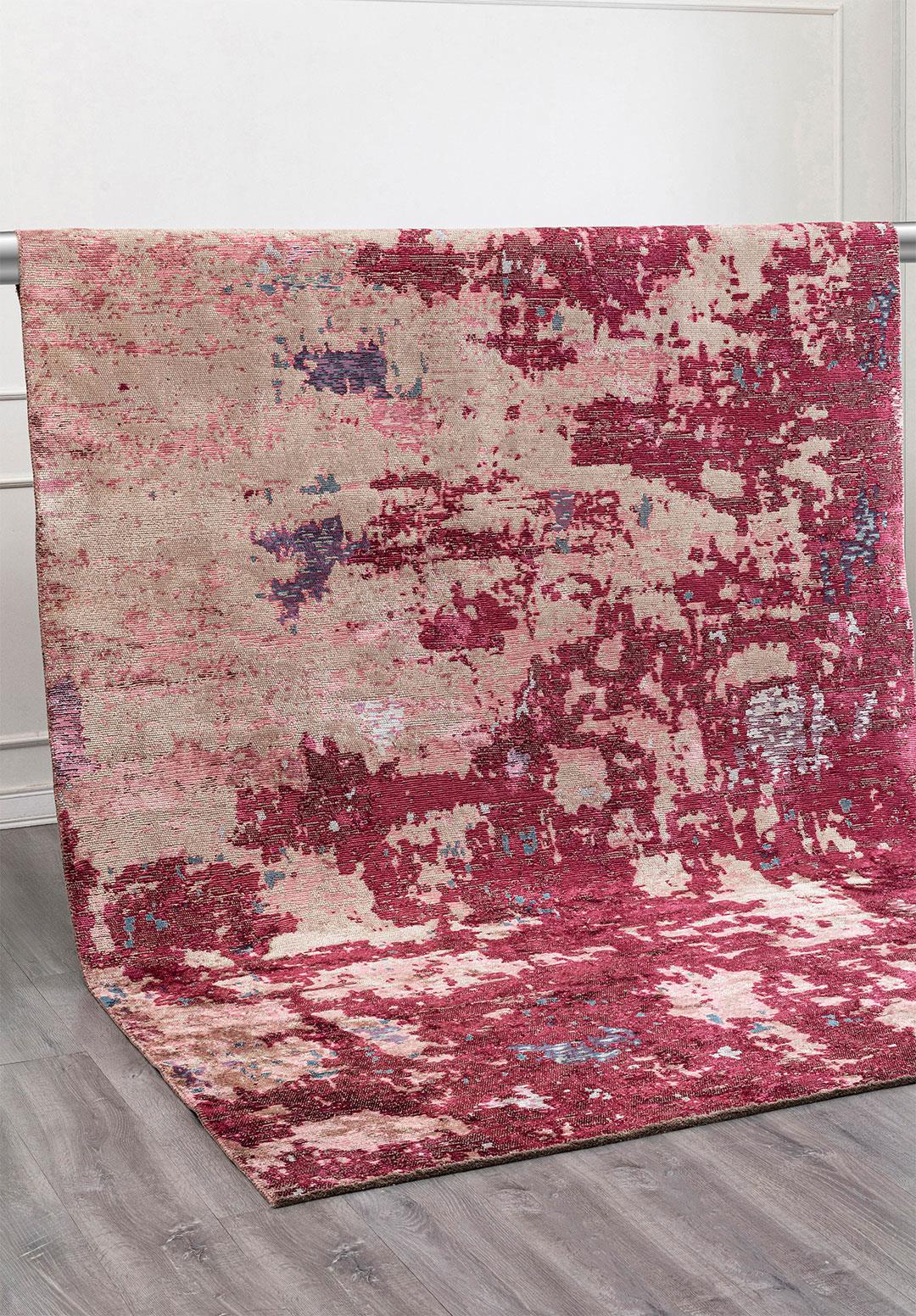SERENITY BEIGE - ROSE - CHERRY - PETROL - ICE BLUE - DAMSON RUG
