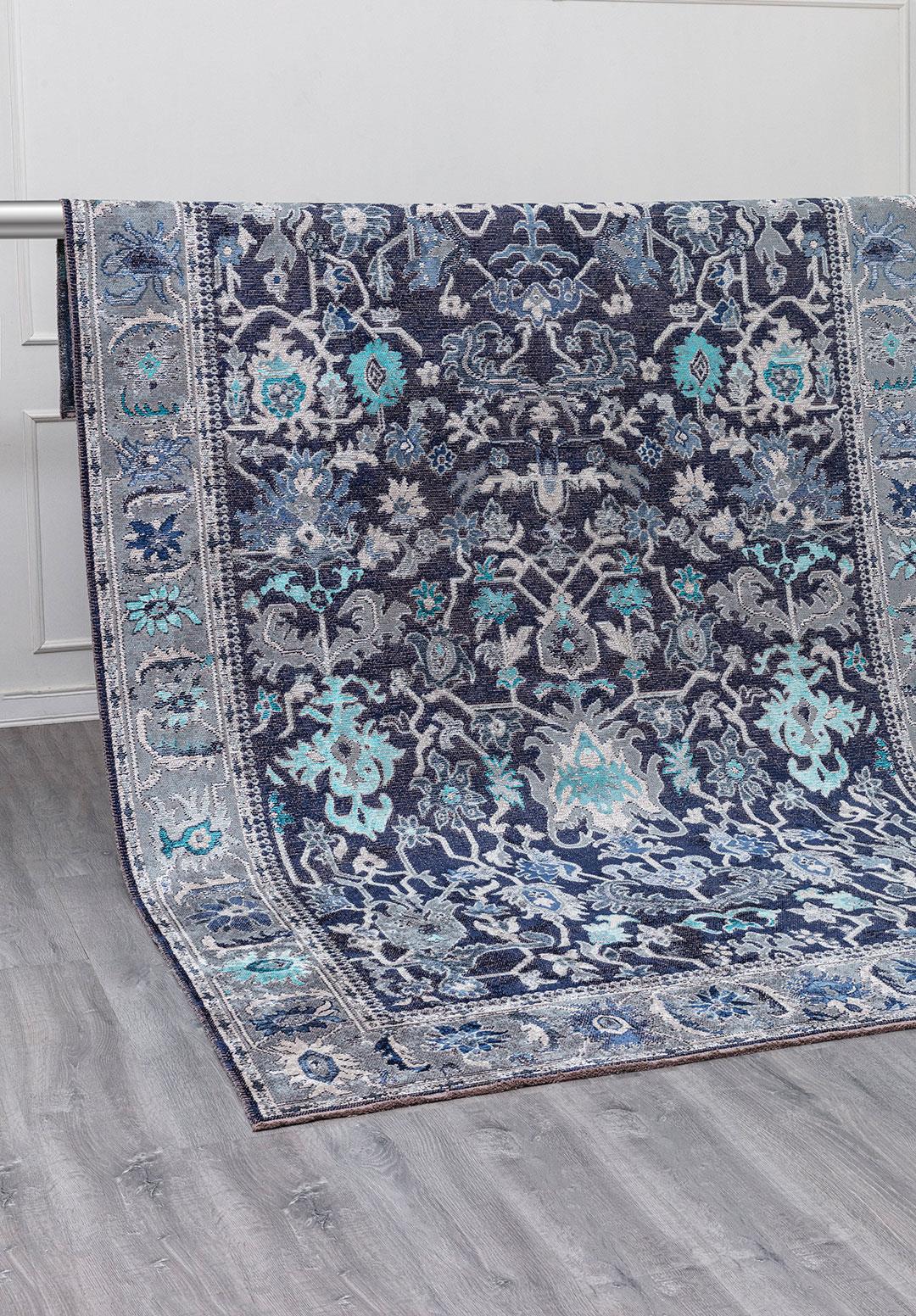 MAJESTY BLUE - BONE - NAVY BLUE - DARK NAVY - TURQUOISE RUG