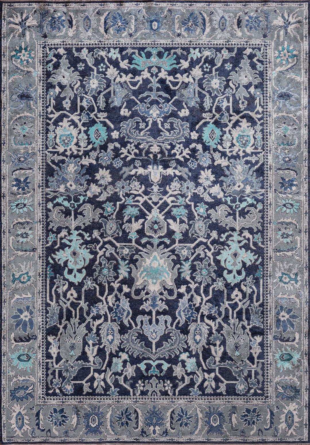 MAJESTY BLUE - BONE - NAVY BLUE - DARK NAVY - TURQUOISE RUG