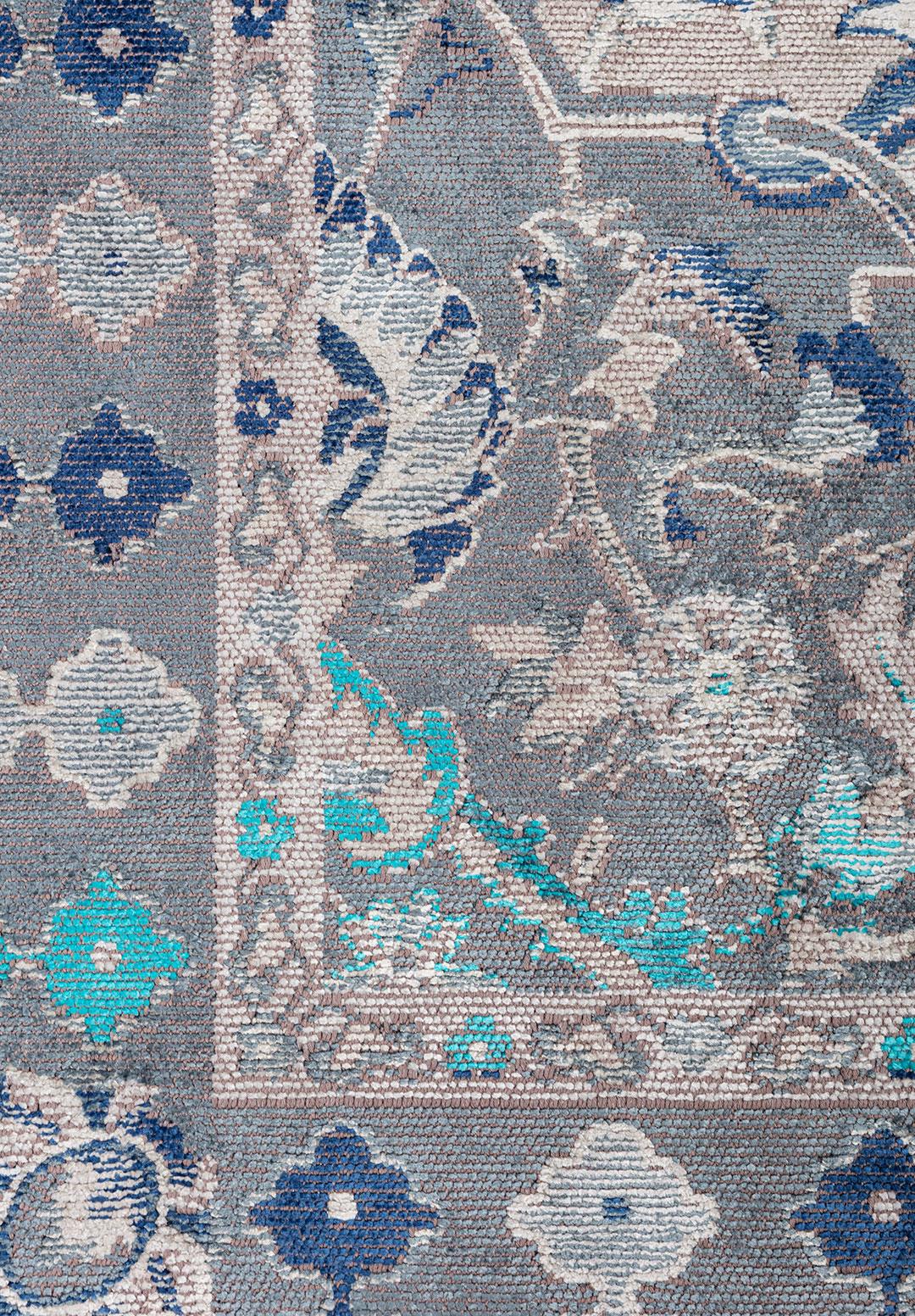 FORTRESS BLUE - NAVY BLUE - BONE - LIGHT CREAM - TURQUOISE - ICE BLUE RUG