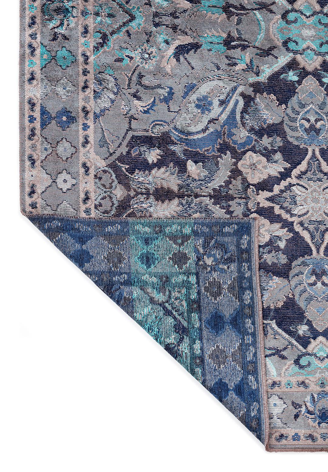 FORTRESS BLUE - NAVY BLUE - BONE - DARK NAVY - TURQUOISE - ICE BLUE RUG