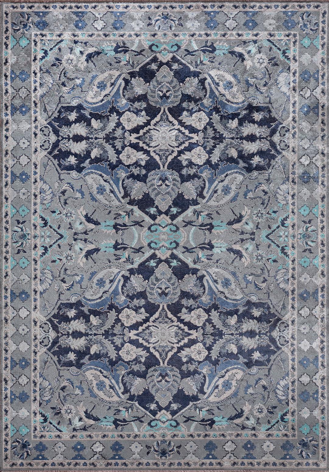 FORTRESS BLUE - NAVY BLUE - BONE - DARK NAVY - TURQUOISE - ICE BLUE RUG