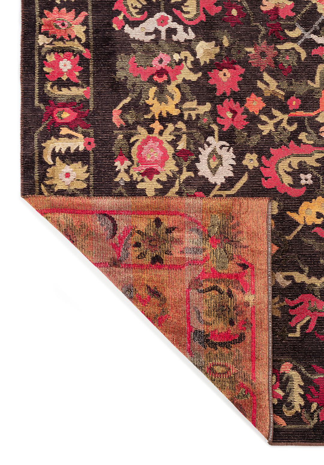 MAJESTY LIGHT CORAL - GREEN - MAGENTA - BLACK - MUSTARD - ICE BLUE RUG