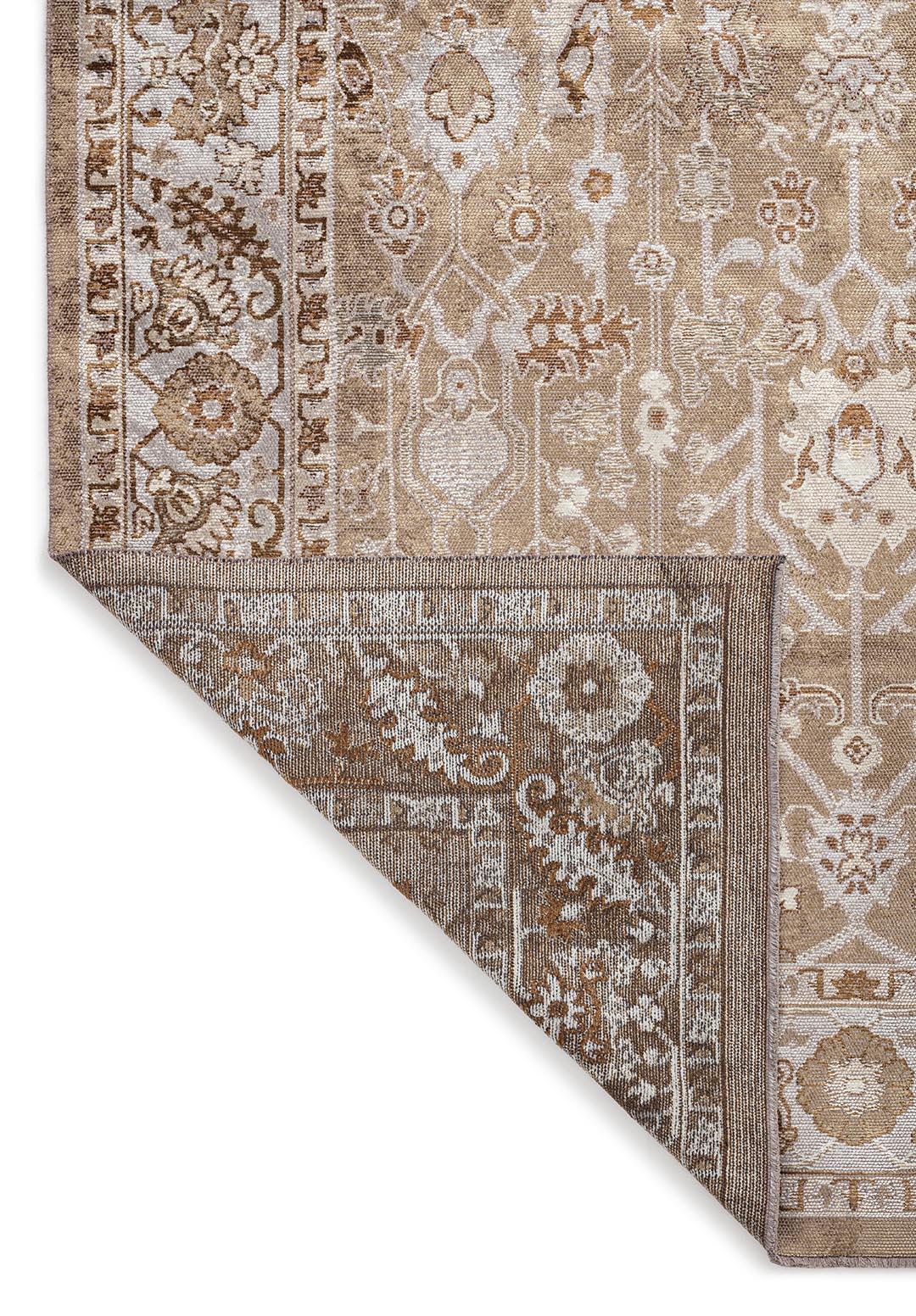 EPHESUS CREAM - LIGHT GREY - MINK - CACAO RUG