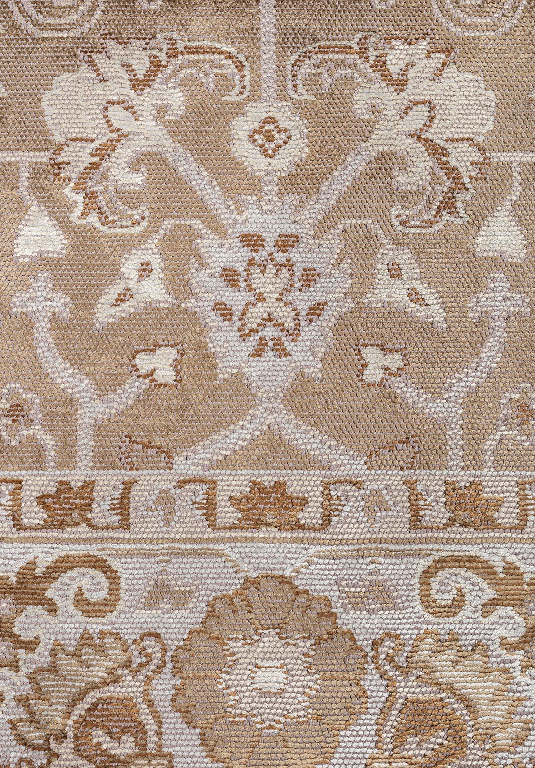 EPHESUS CREAM - LIGHT GREY - MINK - CACAO RUG