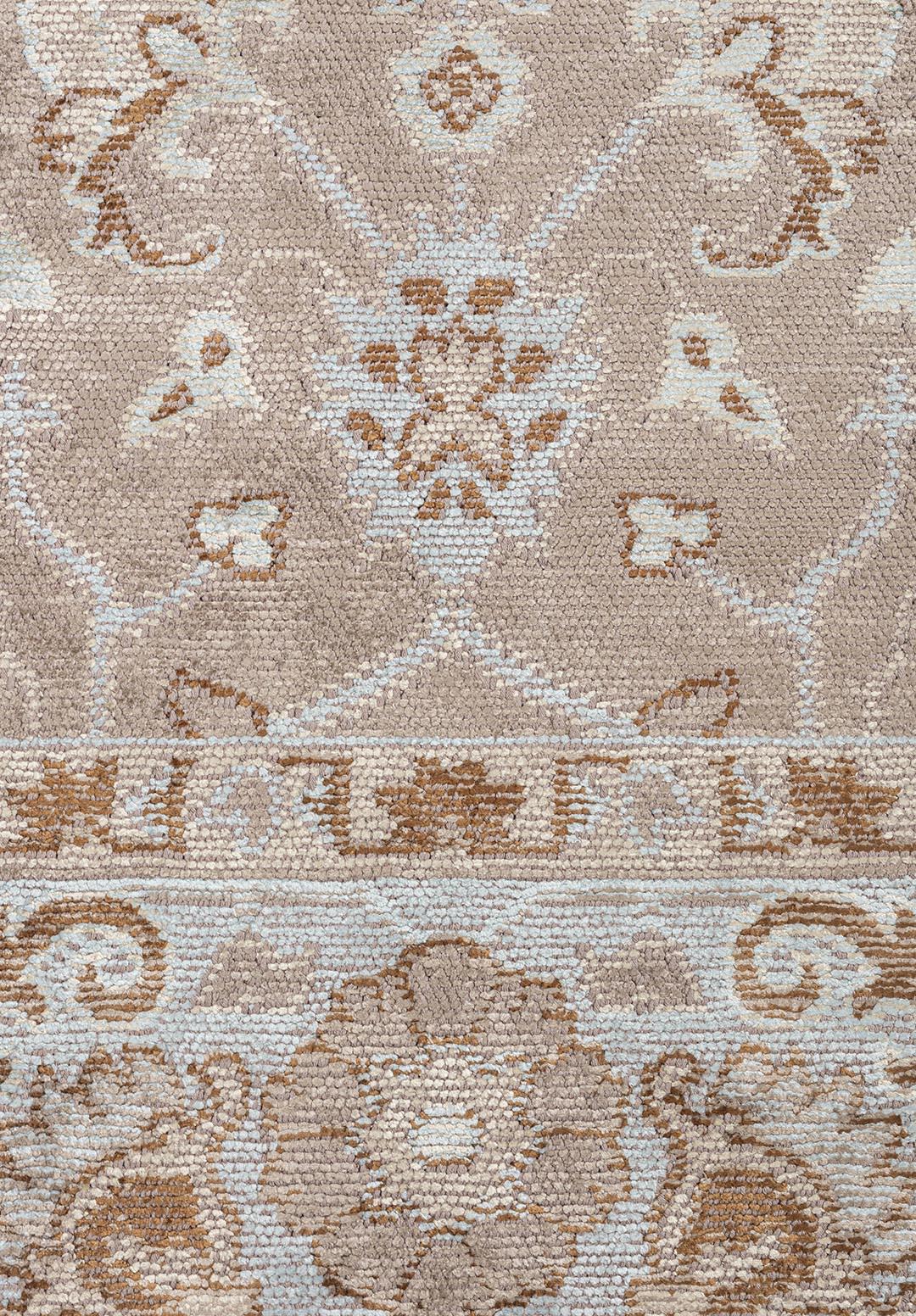 EPHESUS CREAM - ICE BLUE - NOUGAT - CACAO RUG