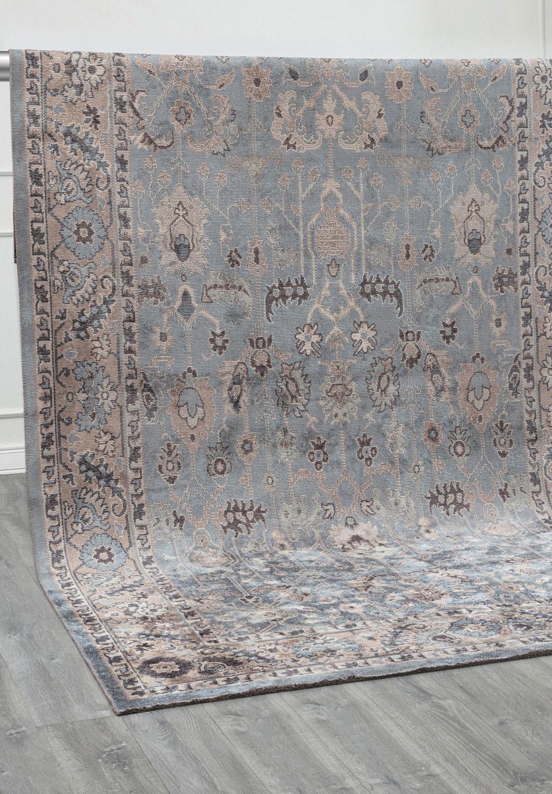 EPHESUS STONE - NOUGAT - BLUE - CHARCOAL RUG