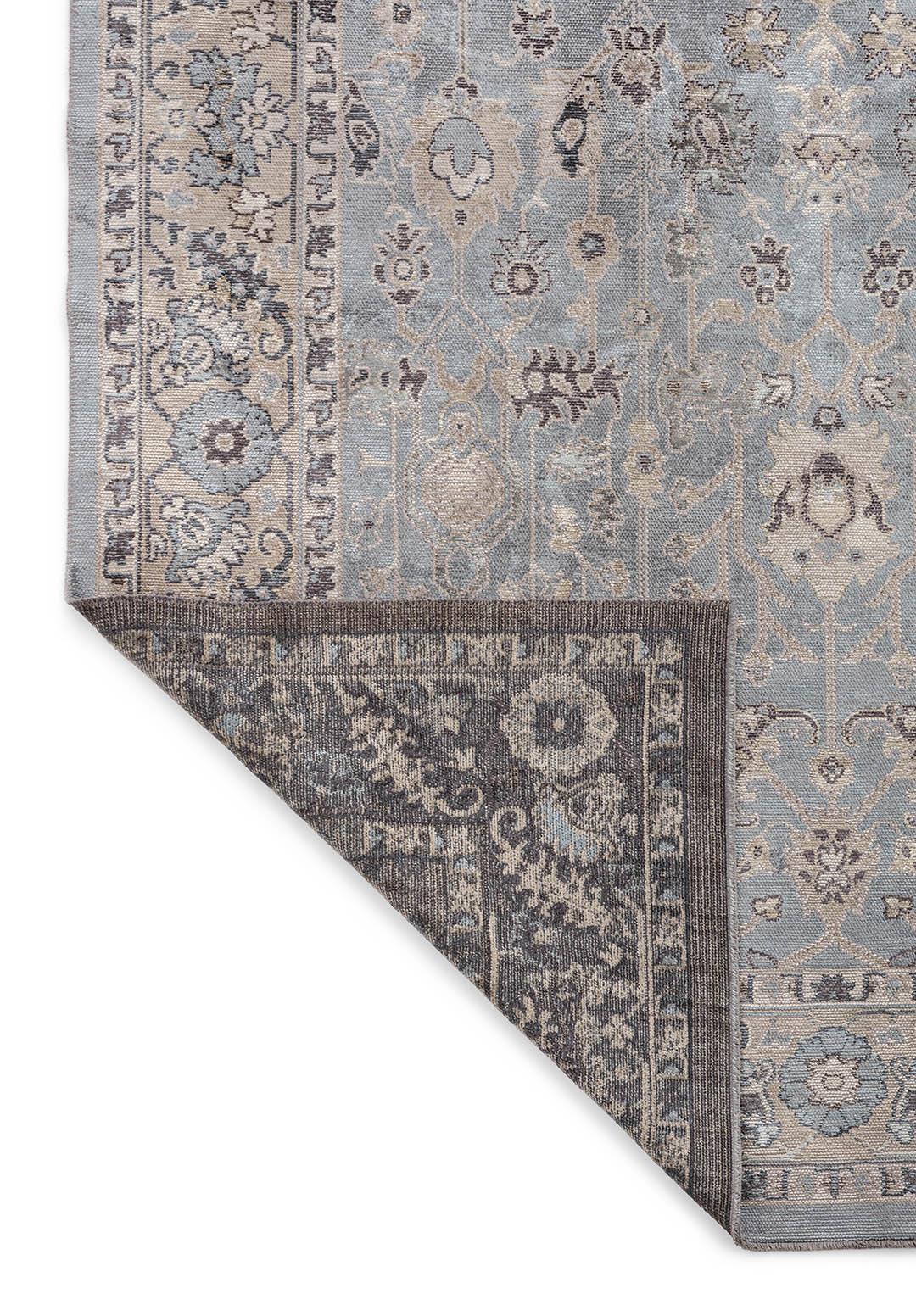EPHESUS STONE - NOUGAT - BLUE - CHARCOAL RUG
