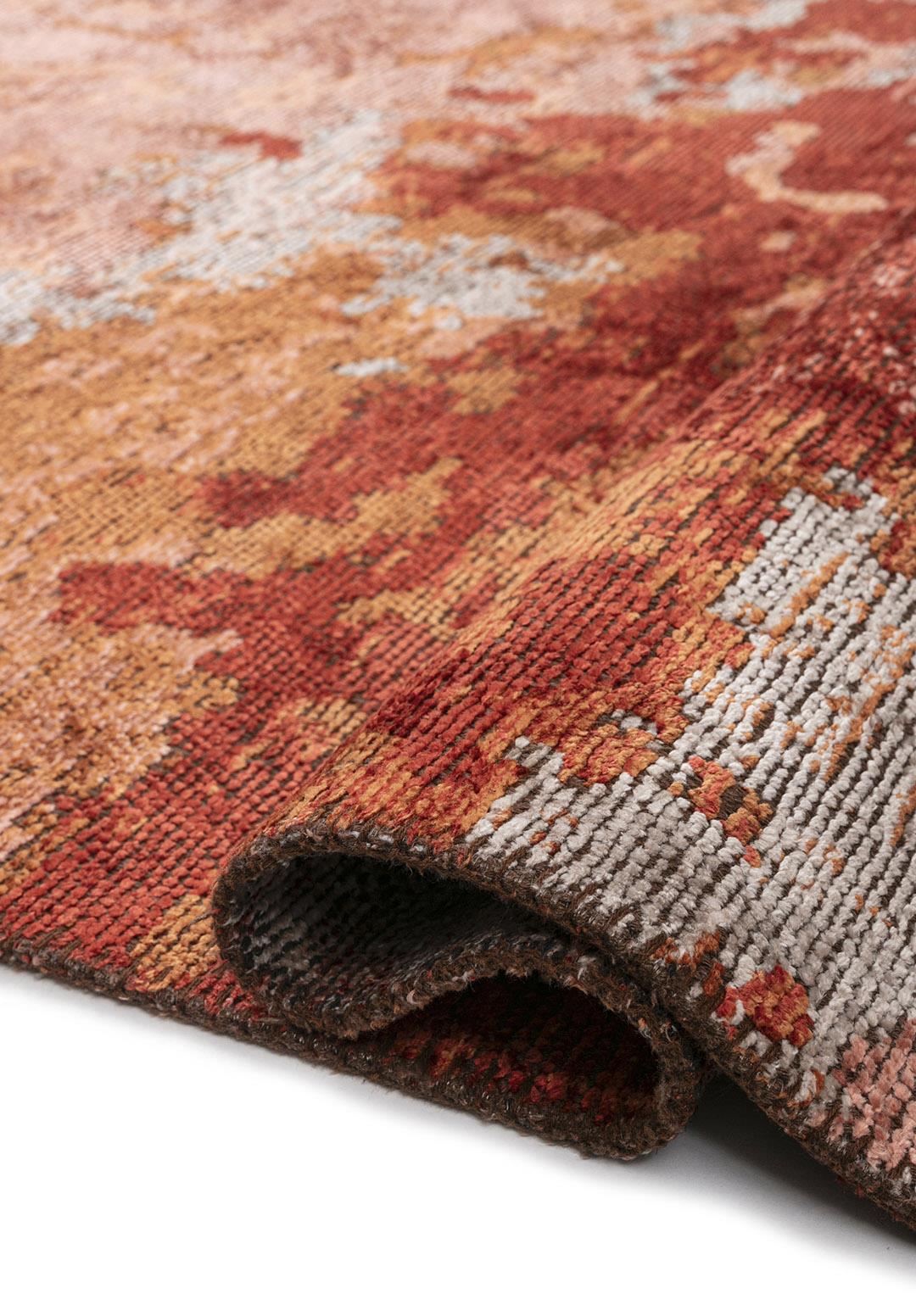 QUASAR LIGHT CORAL - LIGHT CREAM - DARK TERRA - TERRA RUG