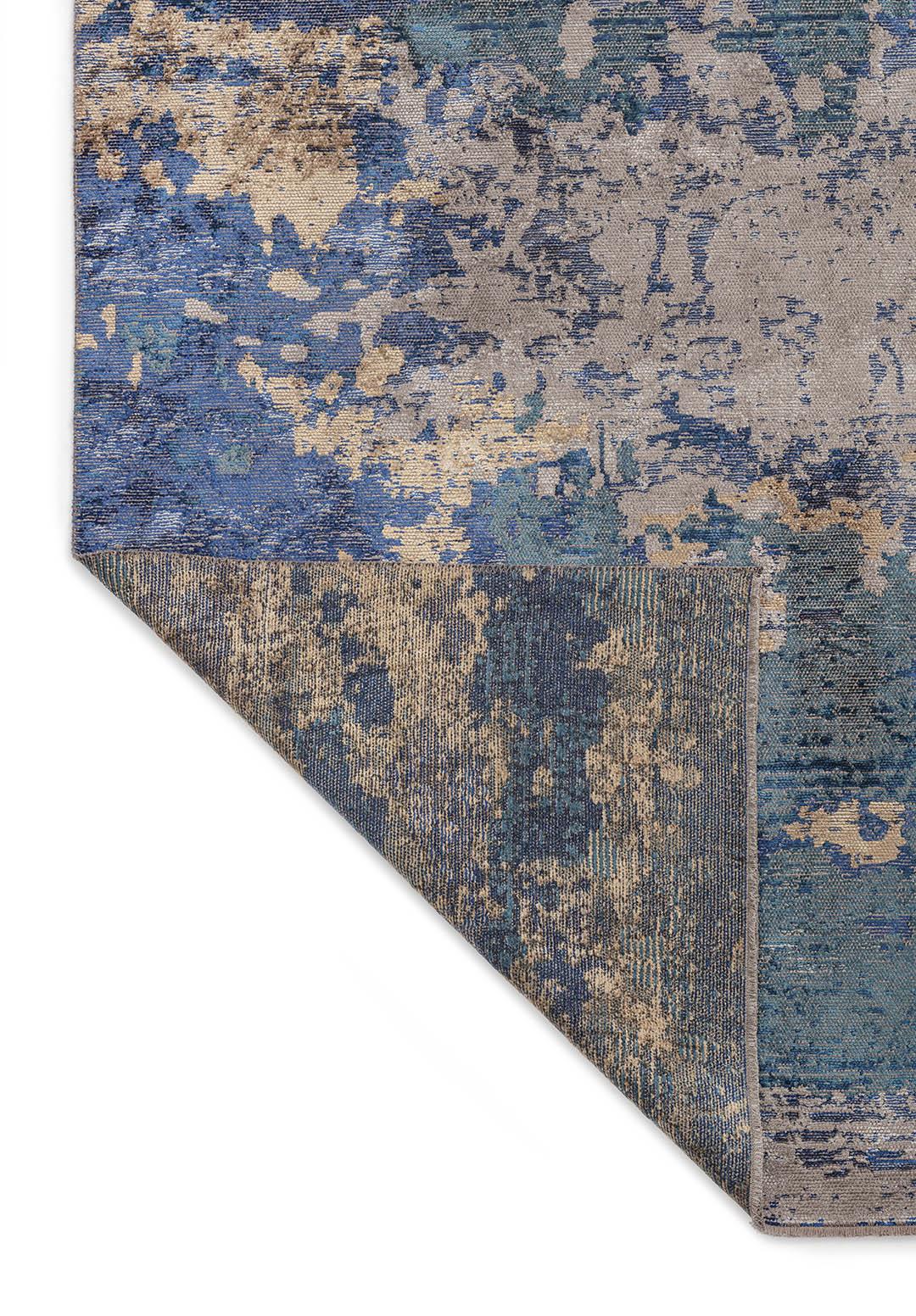 QUASAR GREY - DARK BEIGE - PETROL - NAVY BLUE RUG