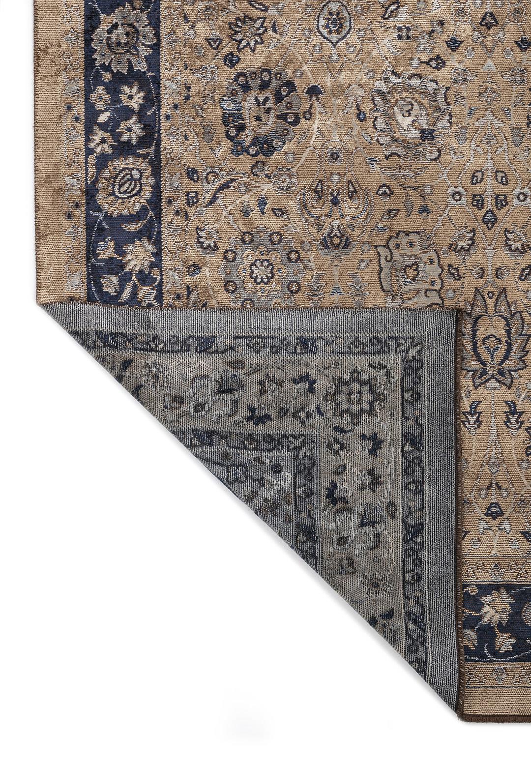 DAHLIA DARK BEIGE - ICE BLUE - BLUE - DARK NAVY RUG