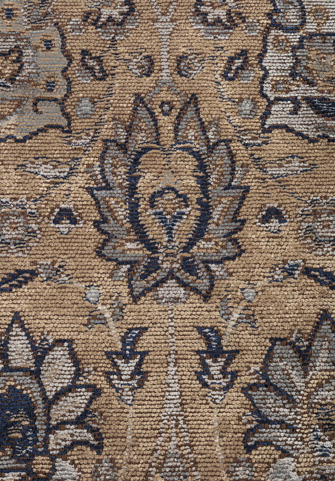 DAHLIA DARK BEIGE - ICE BLUE - BLUE - DARK NAVY RUG