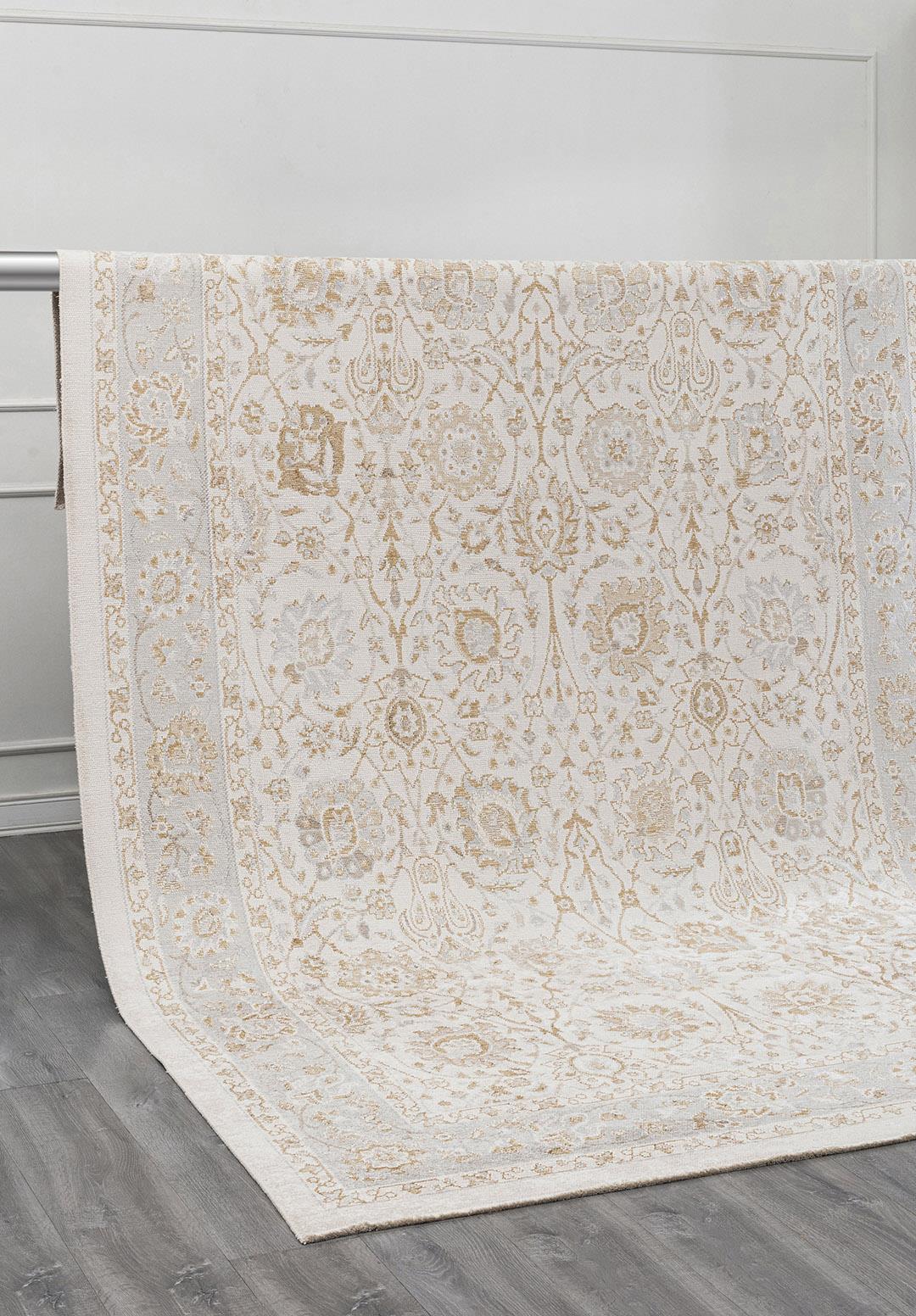 DAHLIA ECRU - DARK BEIGE - BEIGE - LIGHT GREY RUG