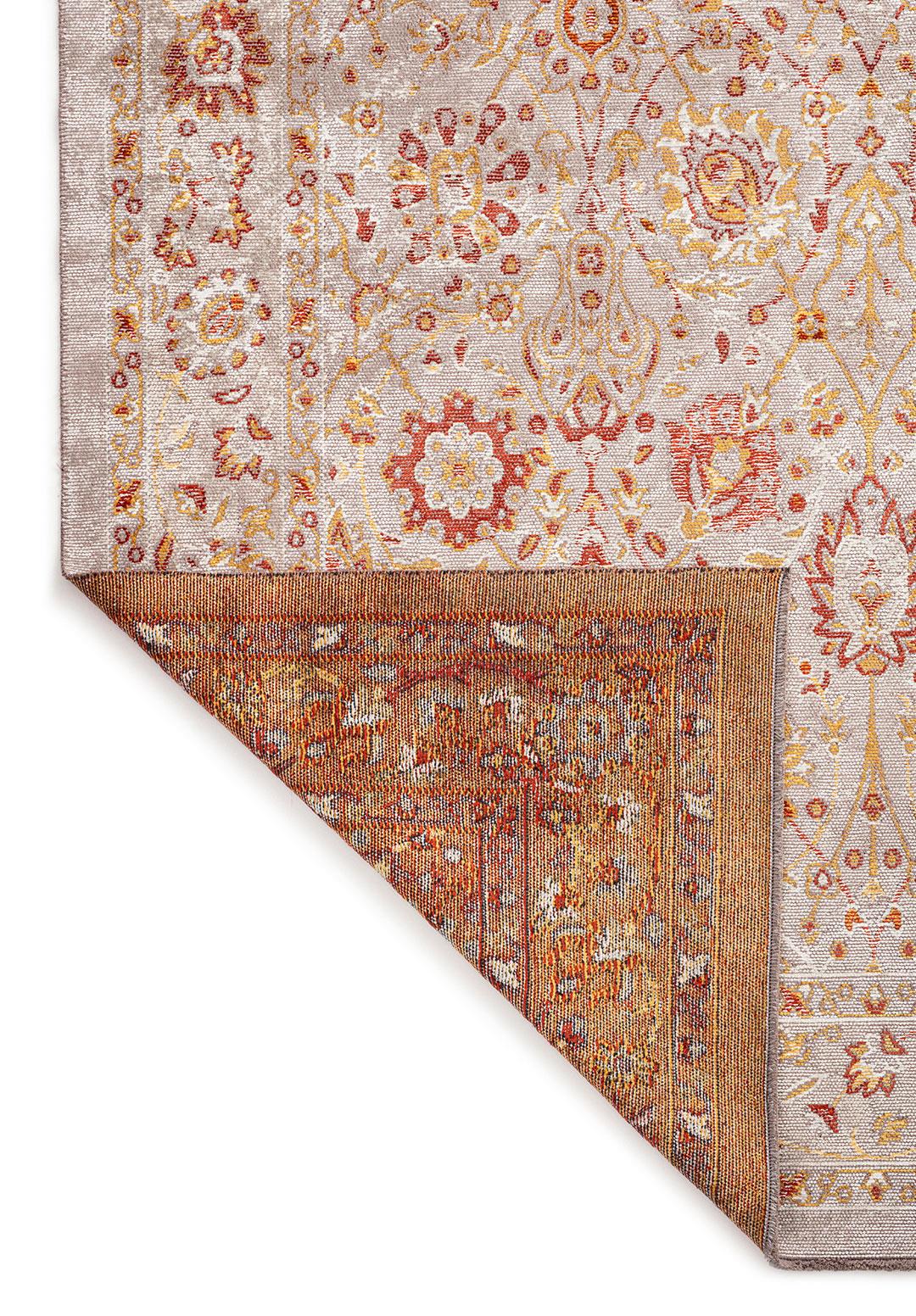 DAHLIA BONE - GOLD - DARK TERRA - LIGHT CREAM RUG