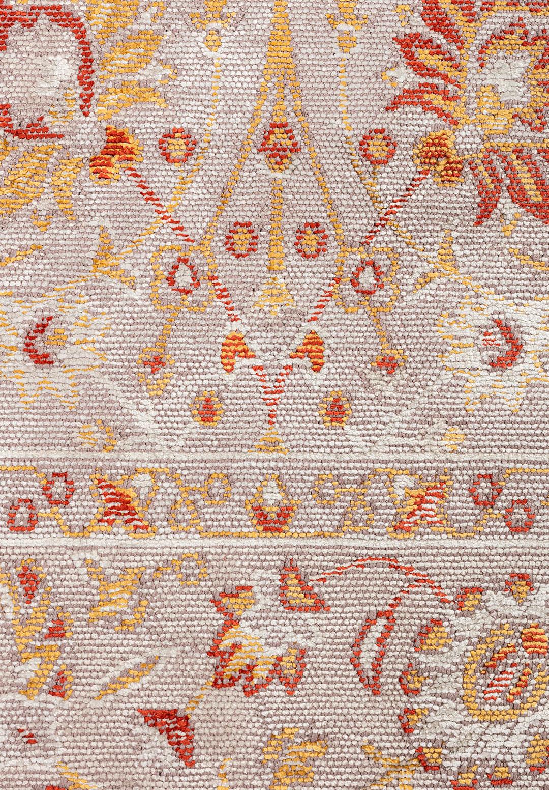 DAHLIA BONE - GOLD - DARK TERRA - LIGHT CREAM RUG