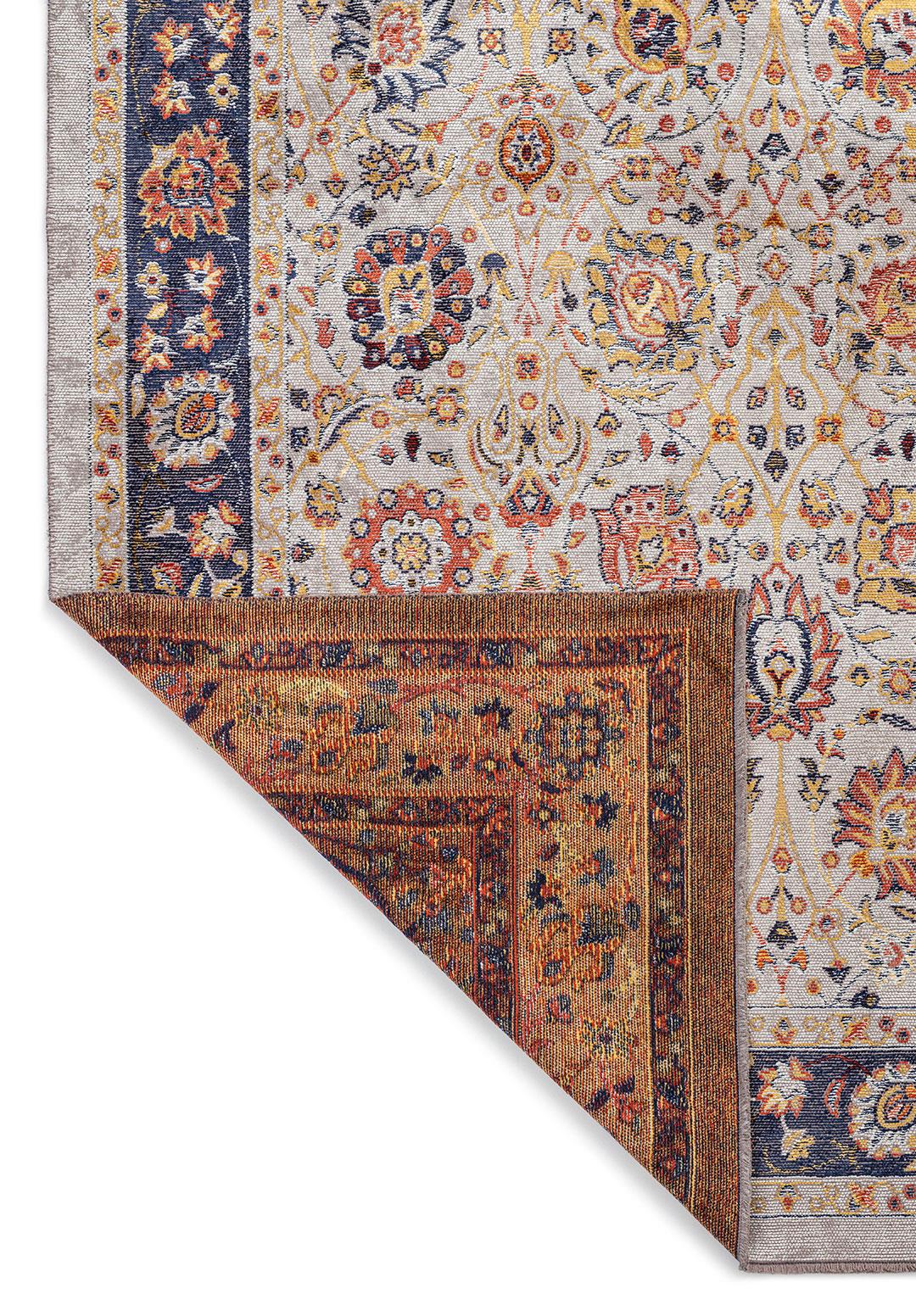 DAHLIA BONE - GOLD - DARK TERRA - DARK NAVY RUG