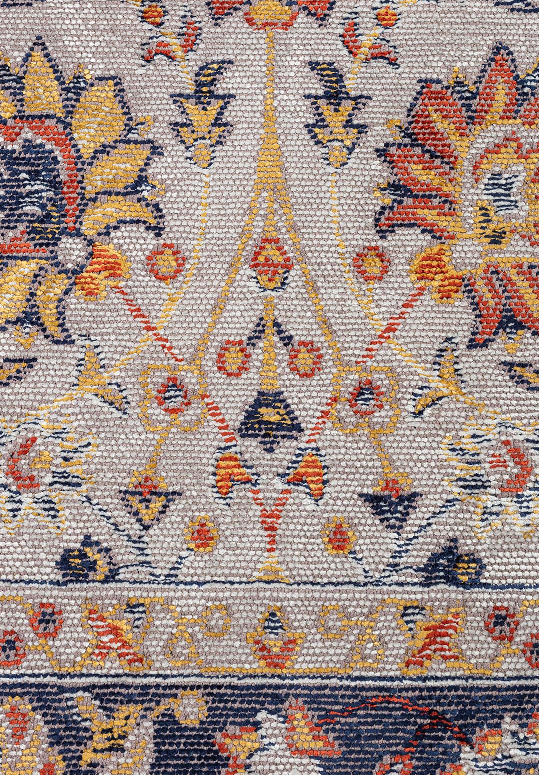 DAHLIA BONE - GOLD - DARK TERRA - DARK NAVY RUG