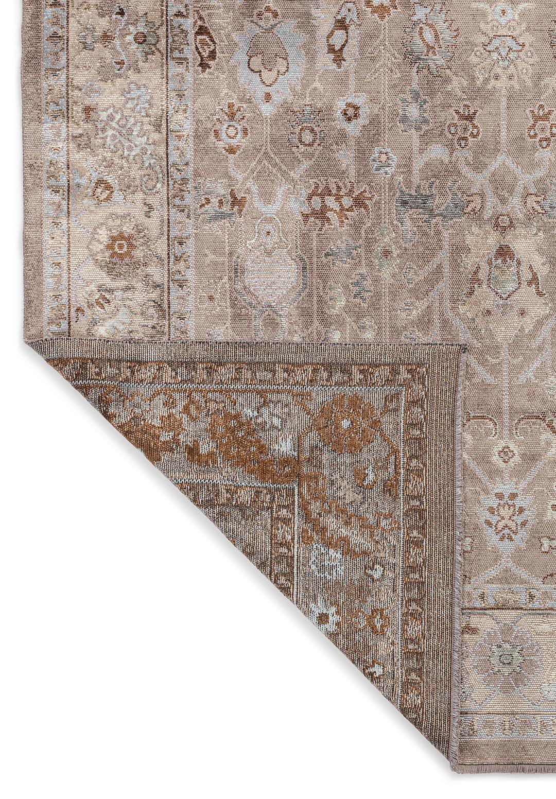 EPHESUS CREAM - ICE BLUE - NOUGAT - CACAO RUG