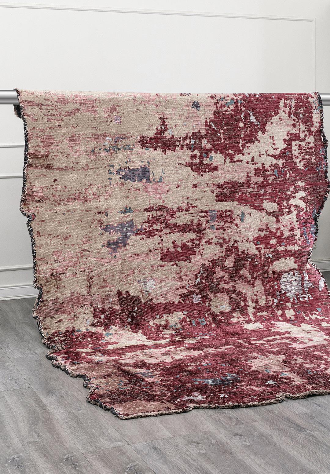 SERENITY BEIGE - ROSE - CHERRY - PETROL - ICE BLUE - DAMSON RUG