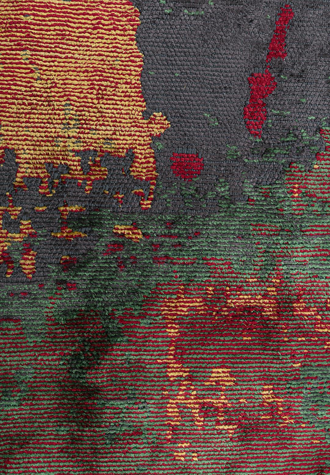 LUSH RED - YELLOW - TURQUOISE - CHARCOAL - GREEN - GRASS GREEN RUG