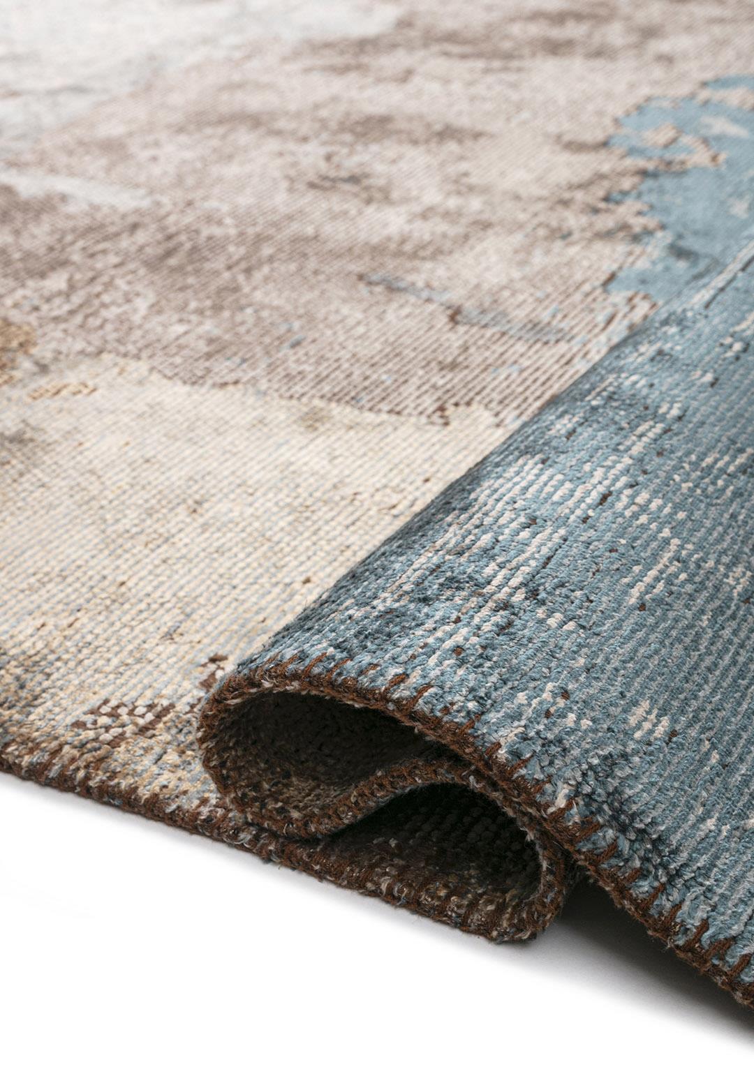 LUSH BLUE - DARK BEIGE - BEIGE - LIGHT GREY - LIGHT CREAM - PETROL RUG