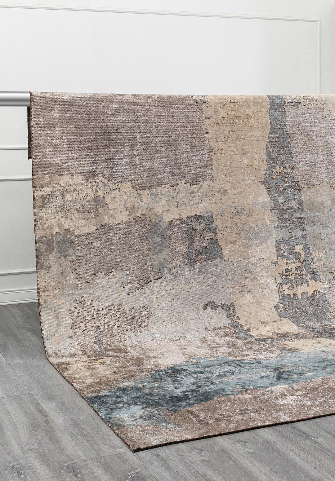 LUSH BLUE - DARK BEIGE - BEIGE - LIGHT GREY - LIGHT CREAM - PETROL RUG