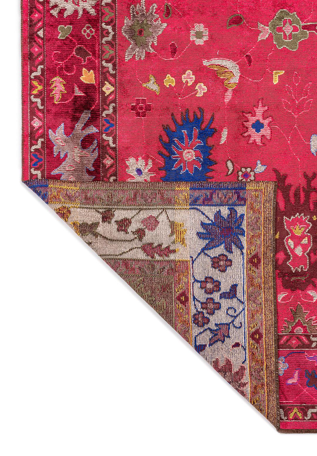 VIVIENNE FUSCHIA - CHERRY - SAX BLUE - LIGHT CREAM - KHAKI - YELLOW RUG