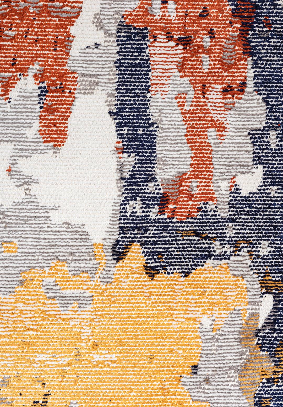 BLAST WHITE - GOLD - GREY - DARK NAVY - RUST RUG