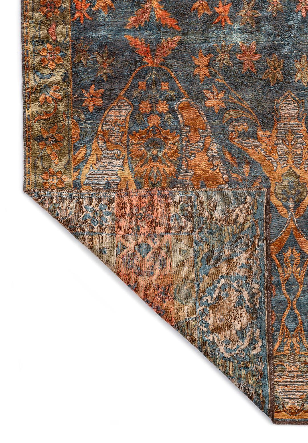 BARON ORANGE - GREEN - BEIGE - PETROL - CORAL RUG