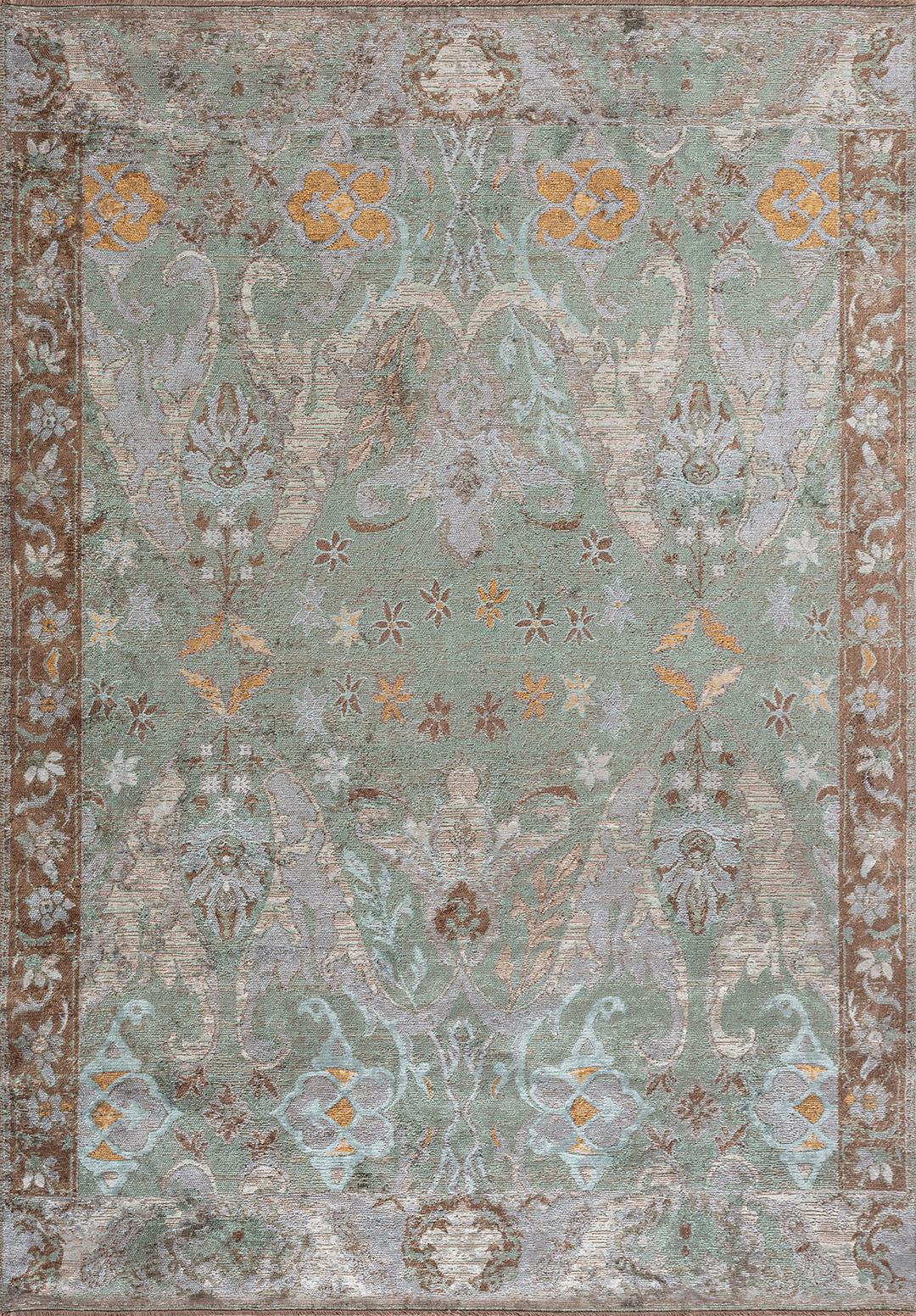 BARON ICE BLUE - MINK - CREAM - RIVER GREEN - GOLD RUG