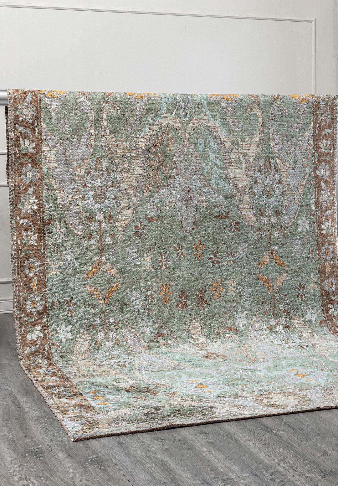 BARON ICE BLUE - MINK - CREAM - RIVER GREEN - GOLD RUG