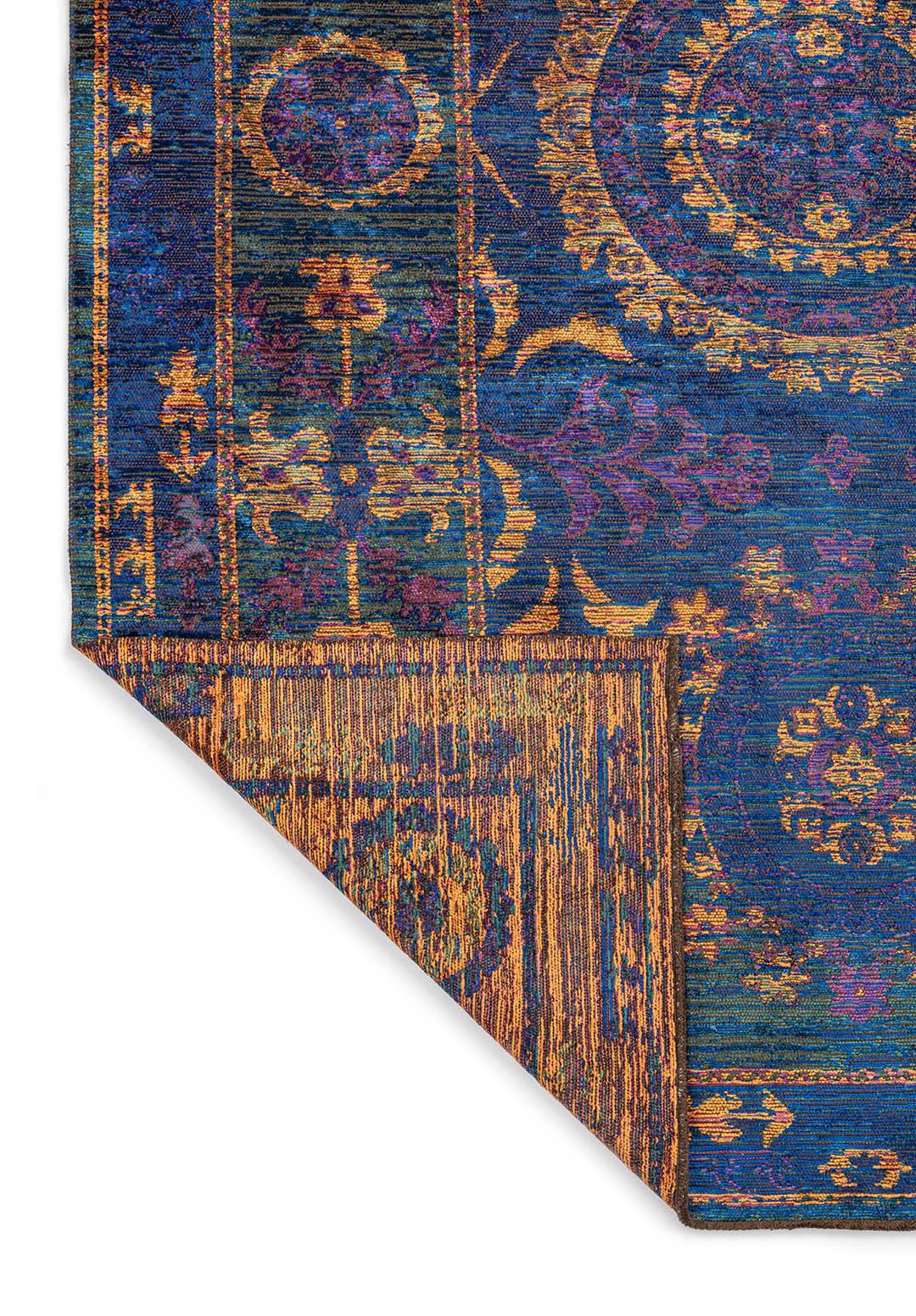 PALACE PURPLE - ORANGE - SAXON BLUE - DARK GREEN RUG