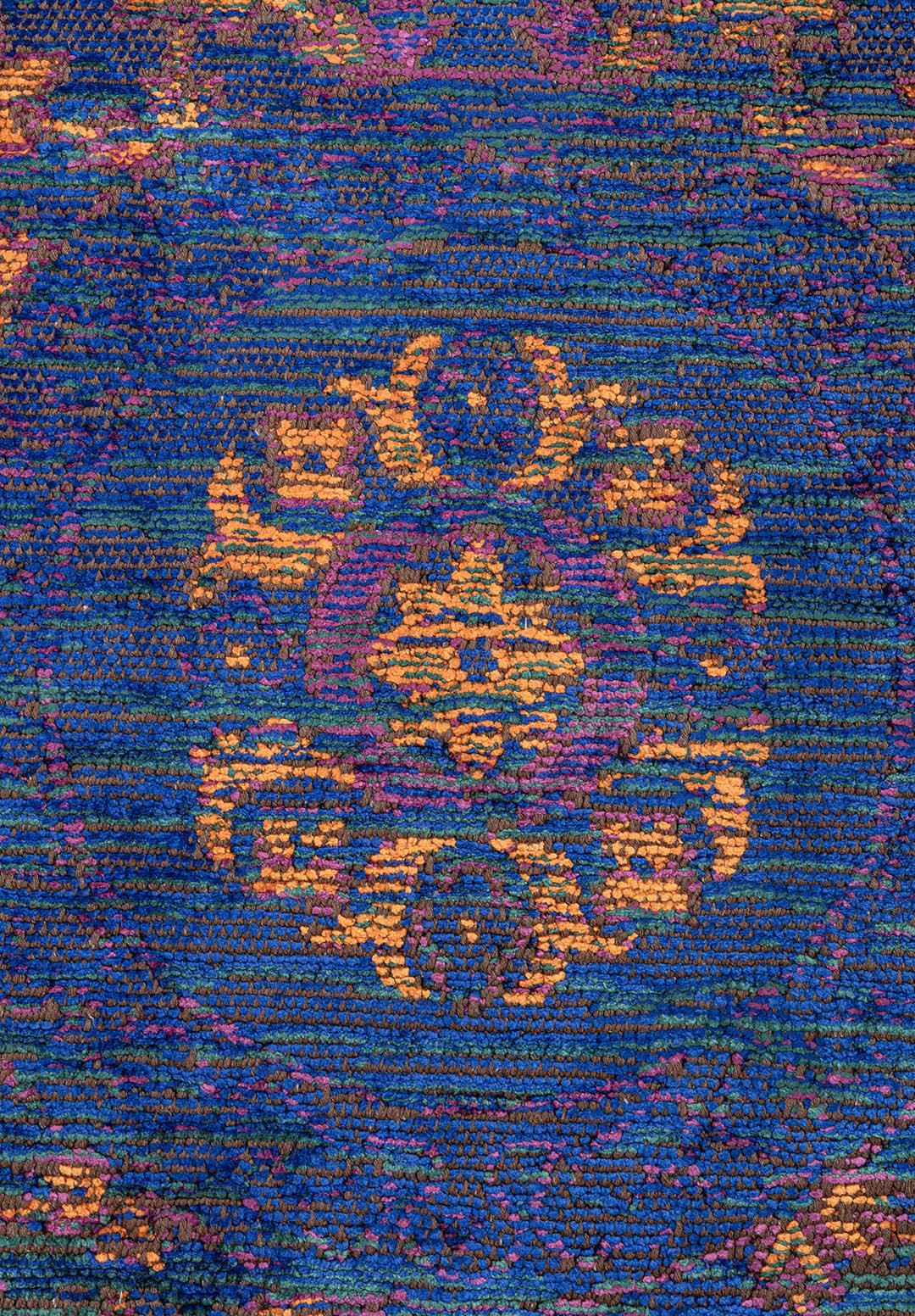 PALACE PURPLE - ORANGE - SAXON BLUE - DARK GREEN RUG