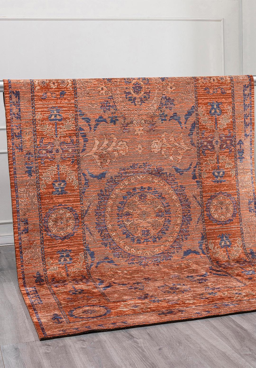 PALACE DARK BEIGE - NAVY BLUE - LIGHT CORAL - RUST RUG