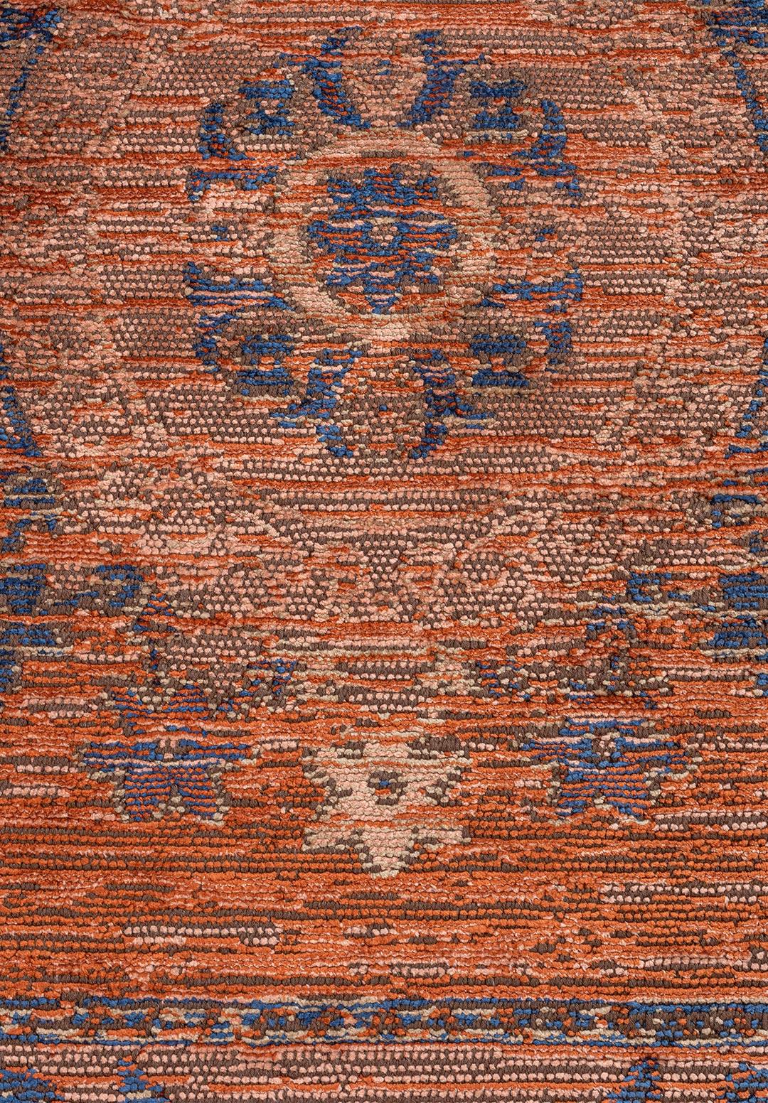 PALACE DARK BEIGE - NAVY BLUE - LIGHT CORAL - RUST RUG