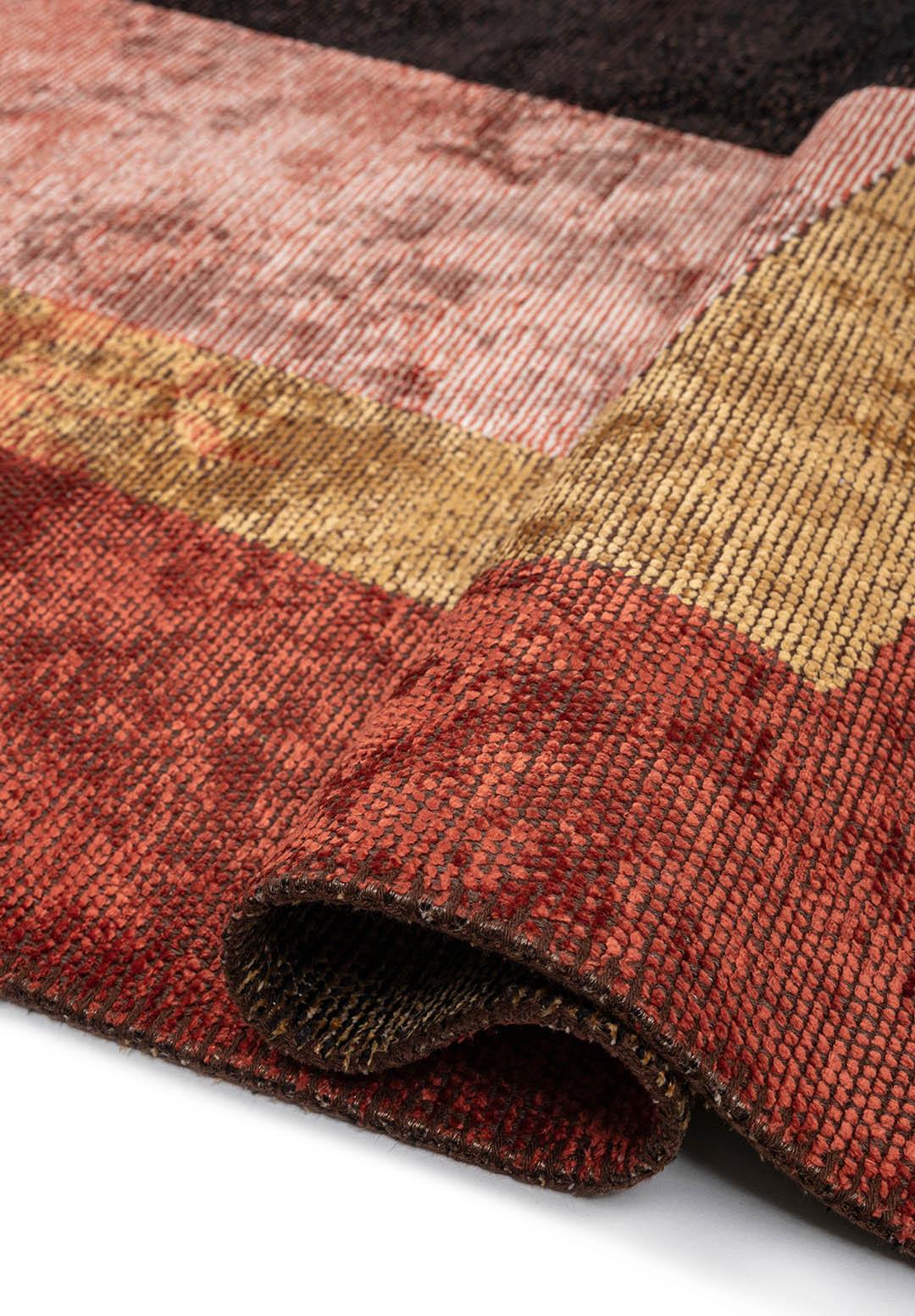 PARADOX LIGHT CREAM - GOLD - DARK TERRA - BLACK RUG