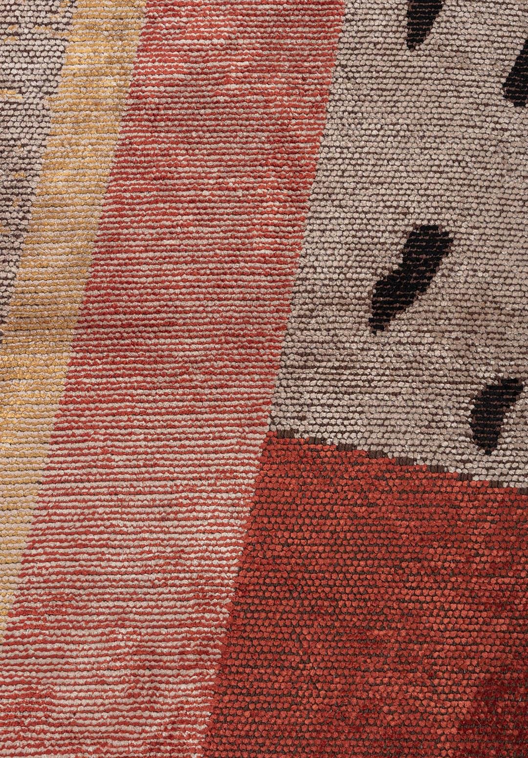 PARADOX LIGHT CREAM - GOLD - DARK TERRA - BLACK RUG