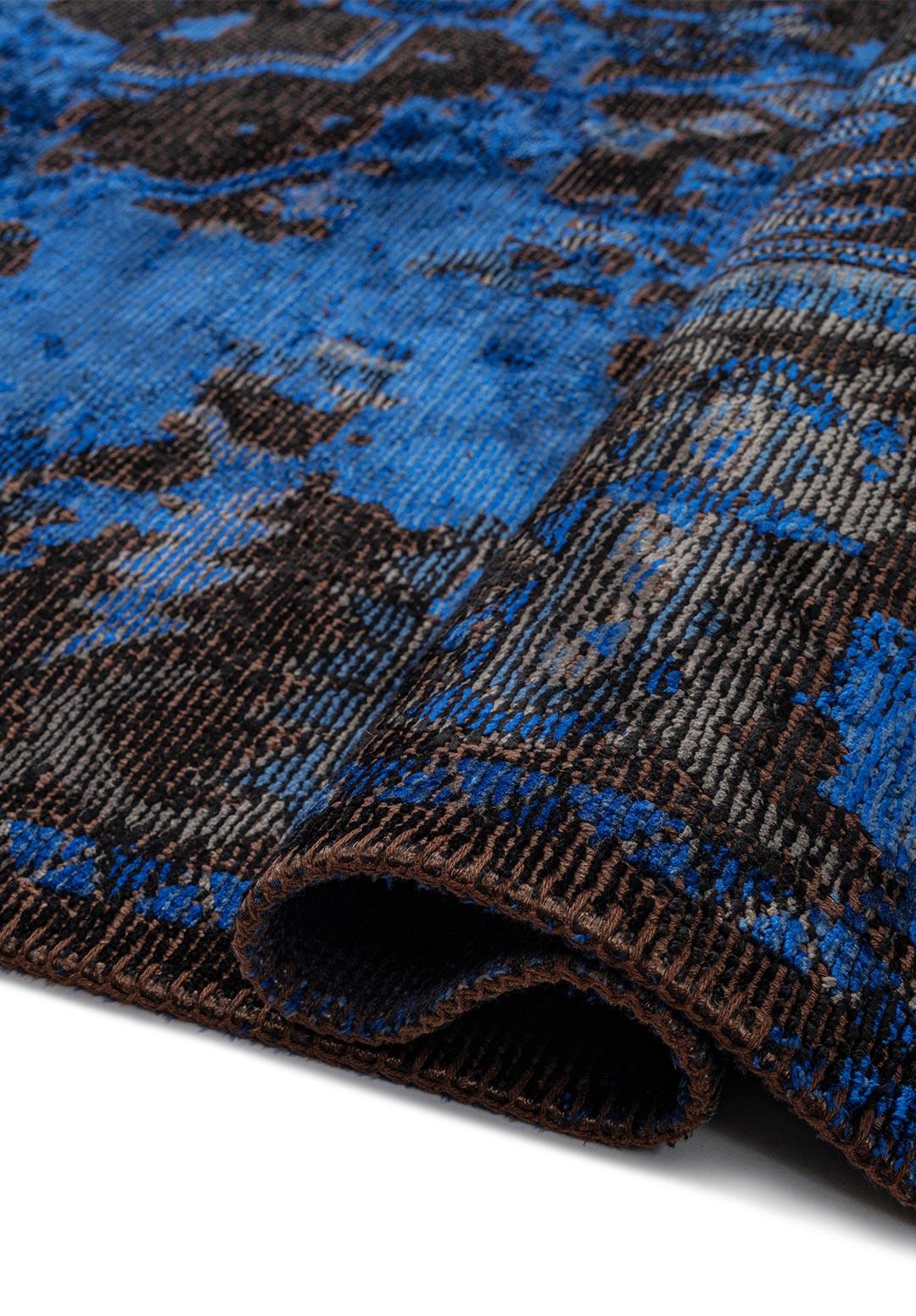 MONARCH ERA SAX BLUE - NAVY BLUE - ANTHRACITE - BLACK RUG