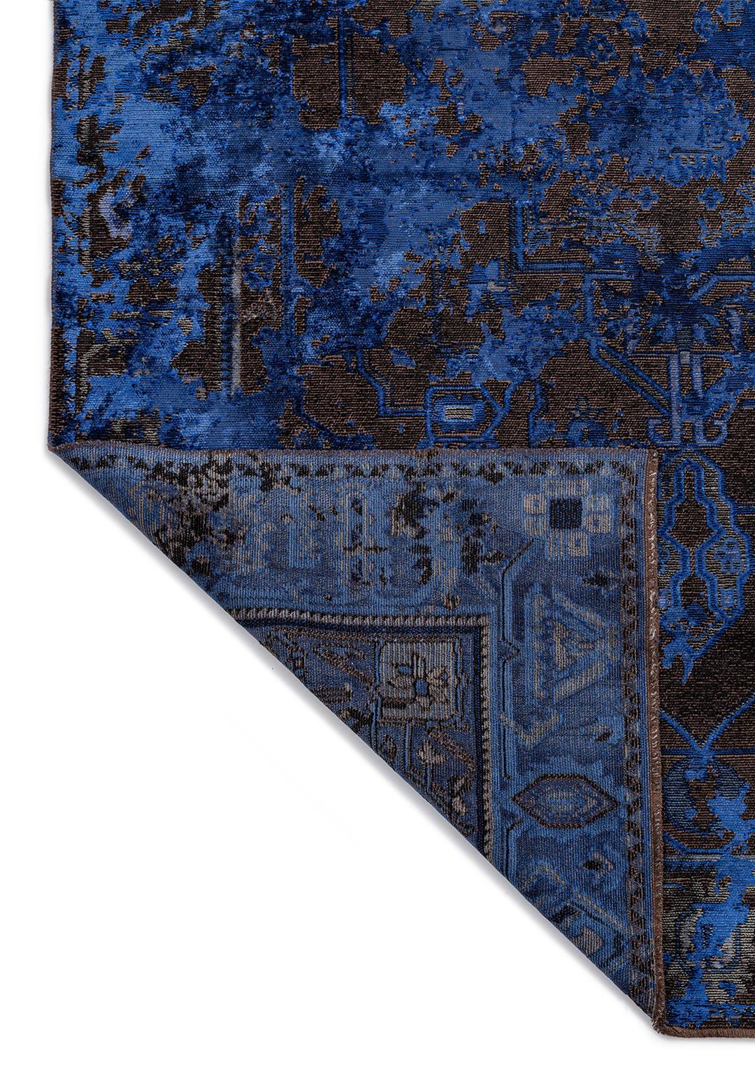 MONARCH ERA SAX BLUE - NAVY BLUE - ANTHRACITE - BLACK RUG