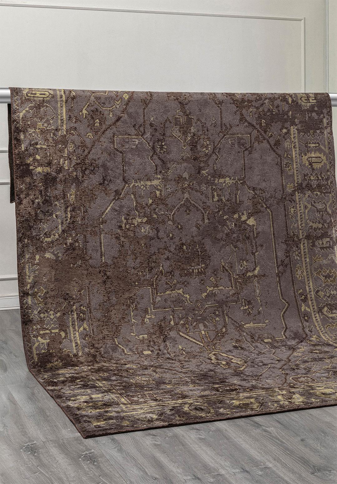 MONARCH ERA DARK BROWN - KHAKI - GREEN - ANTHRACITE RUG