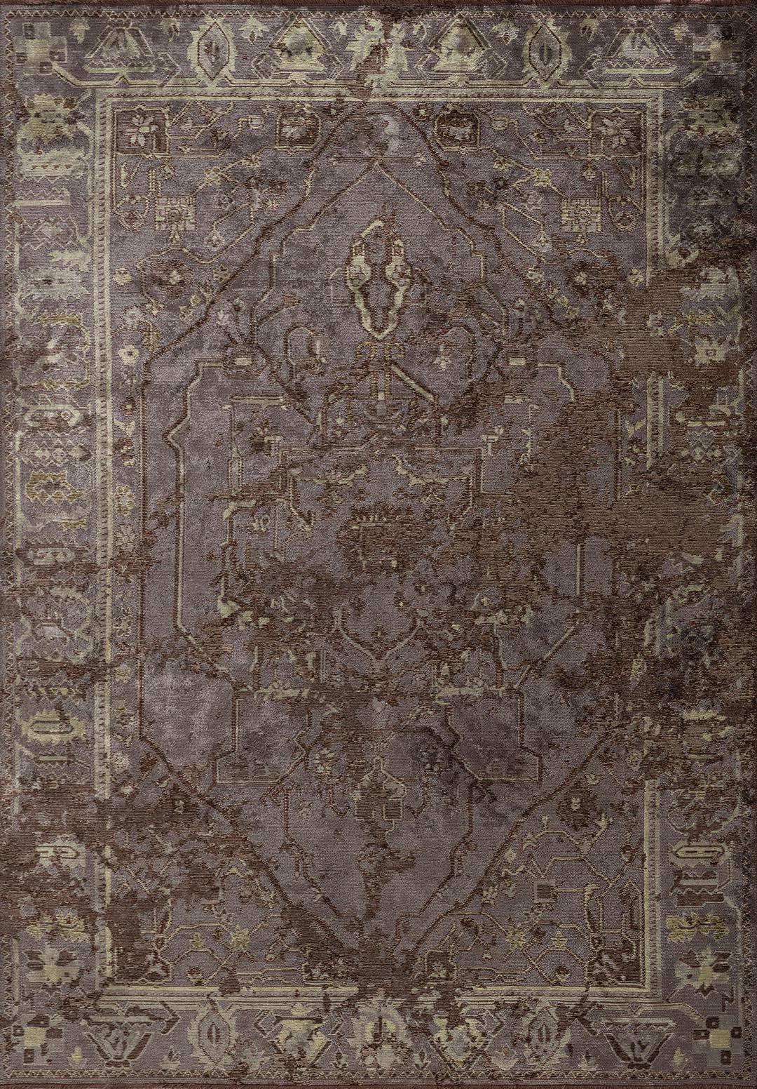 MONARCH ERA DARK BROWN - KHAKI - GREEN - ANTHRACITE RUG