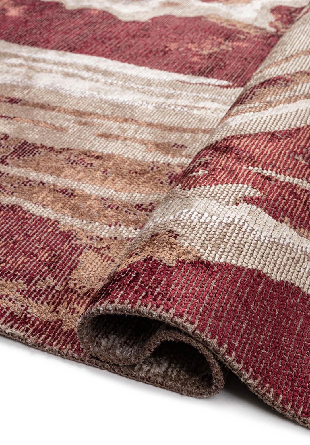 SMOKE CHERRY - MOCHA - BEIGE - BONE RUG