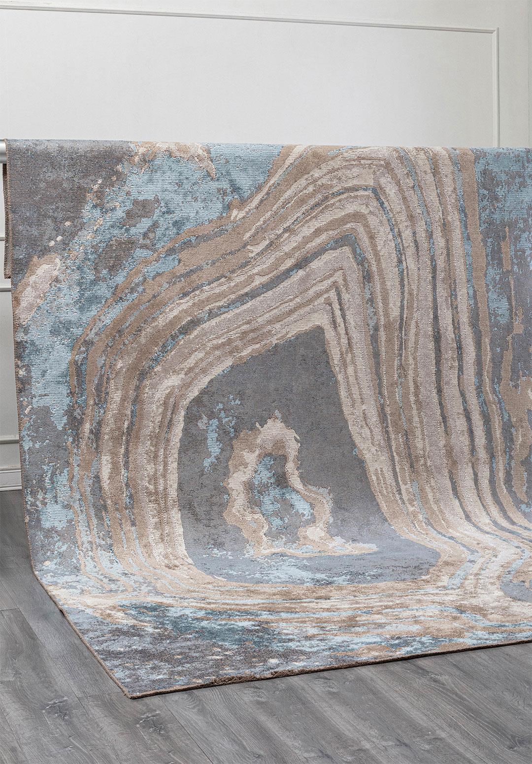 SMOKE BLUE - ICE BLUE - BEIGE - BONE RUG