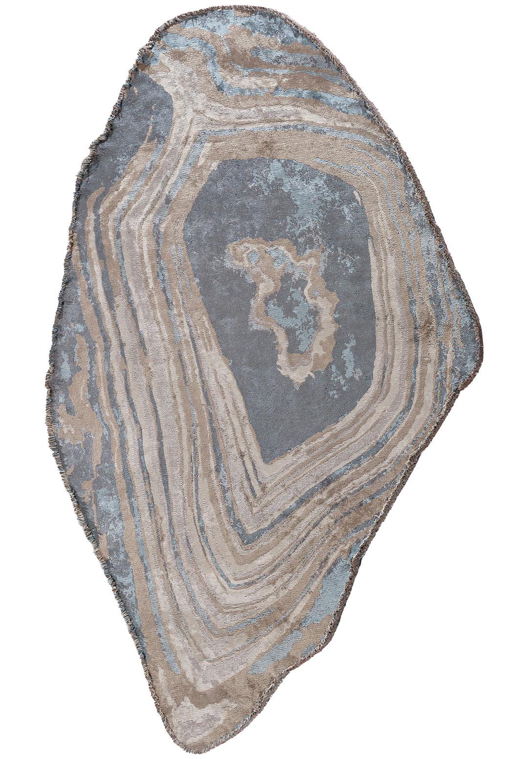 SMOKE BLUE - ICE BLUE - BEIGE - BONE RUG