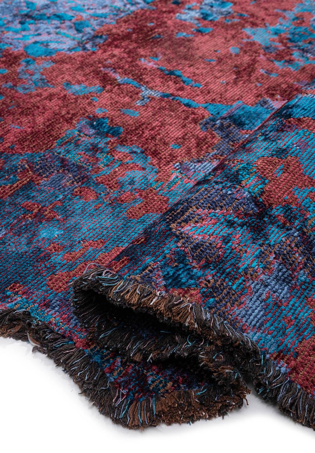 SPLENDOR ERA CHERRY - CYAN - DARK NAVY - NAVY BLUE RUG