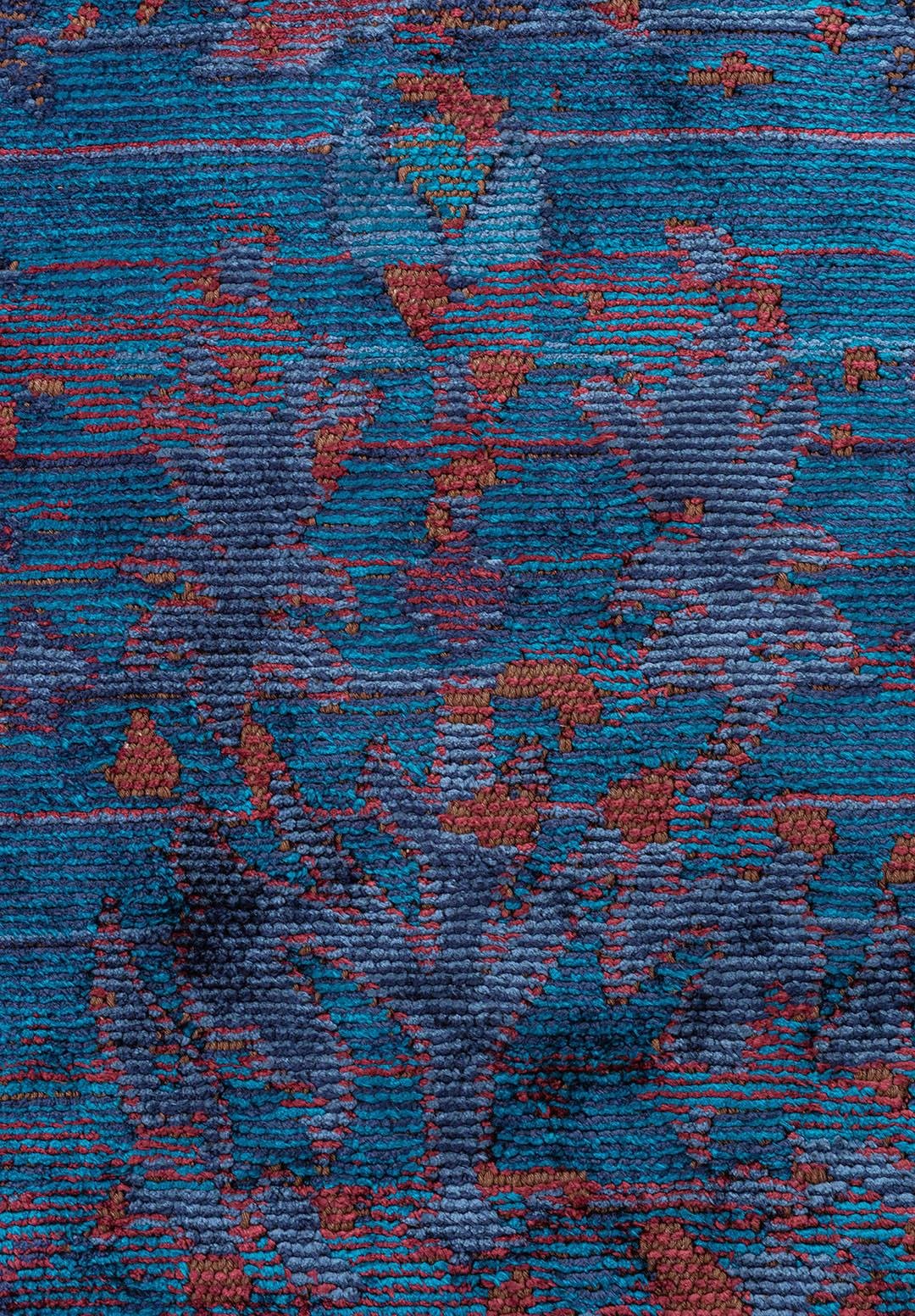 SPLENDOR ERA CHERRY - CYAN - DARK NAVY - NAVY BLUE RUG