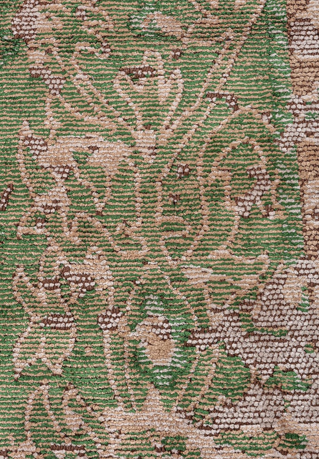 SPLENDOR ERA LIGHT CREAM - DARK BEIGE - FOREST GREEN - DARK BEIGE RUG