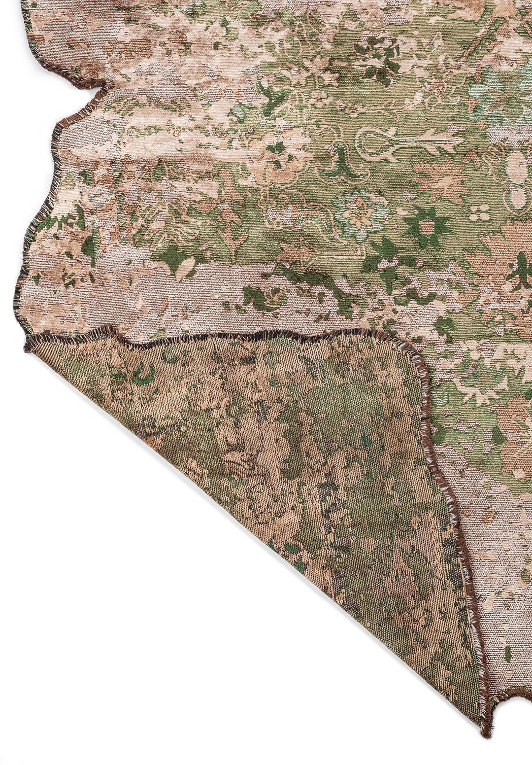 SPLENDOR ERA LIGHT CREAM - DARK BEIGE - FOREST GREEN - DARK BEIGE RUG