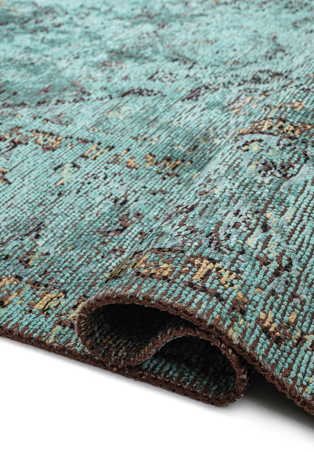 SIRENA TURQUOISE - BLUE - OLIVE GREEN - BLACK RUG